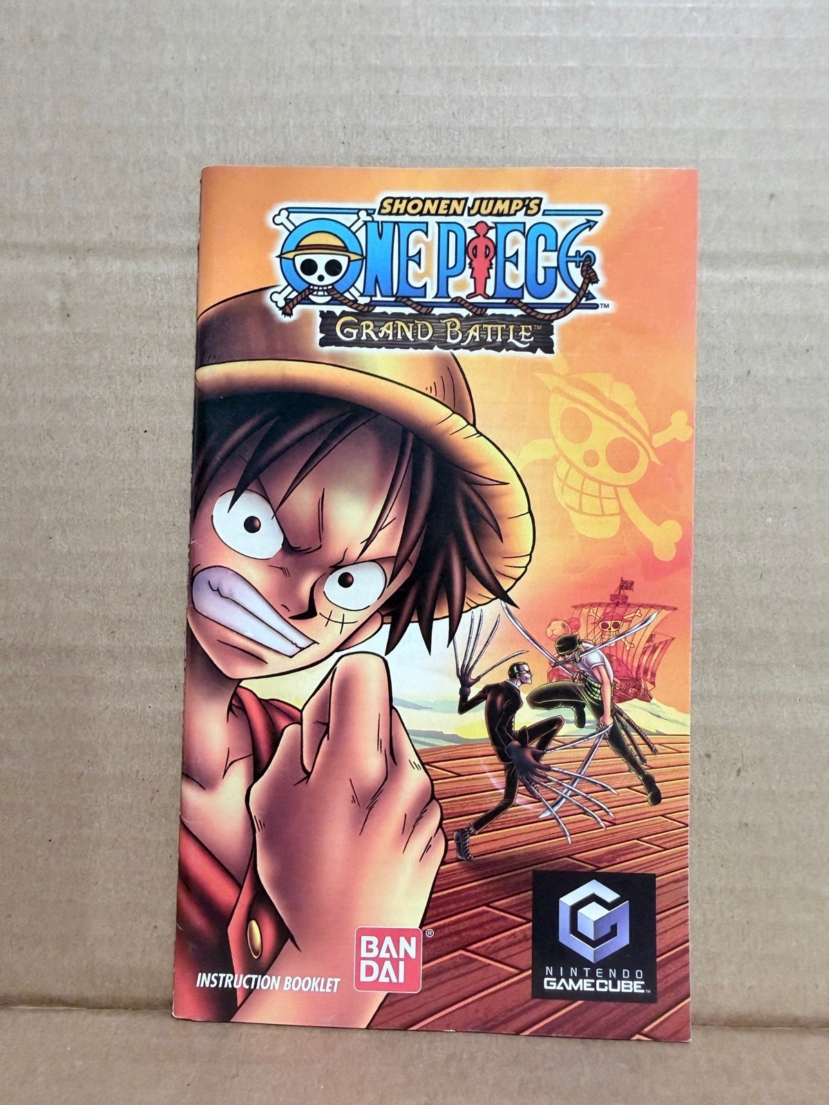 One Piece Grand Battle Nintendo Gamecube  Game Manual Booklet Only No Game