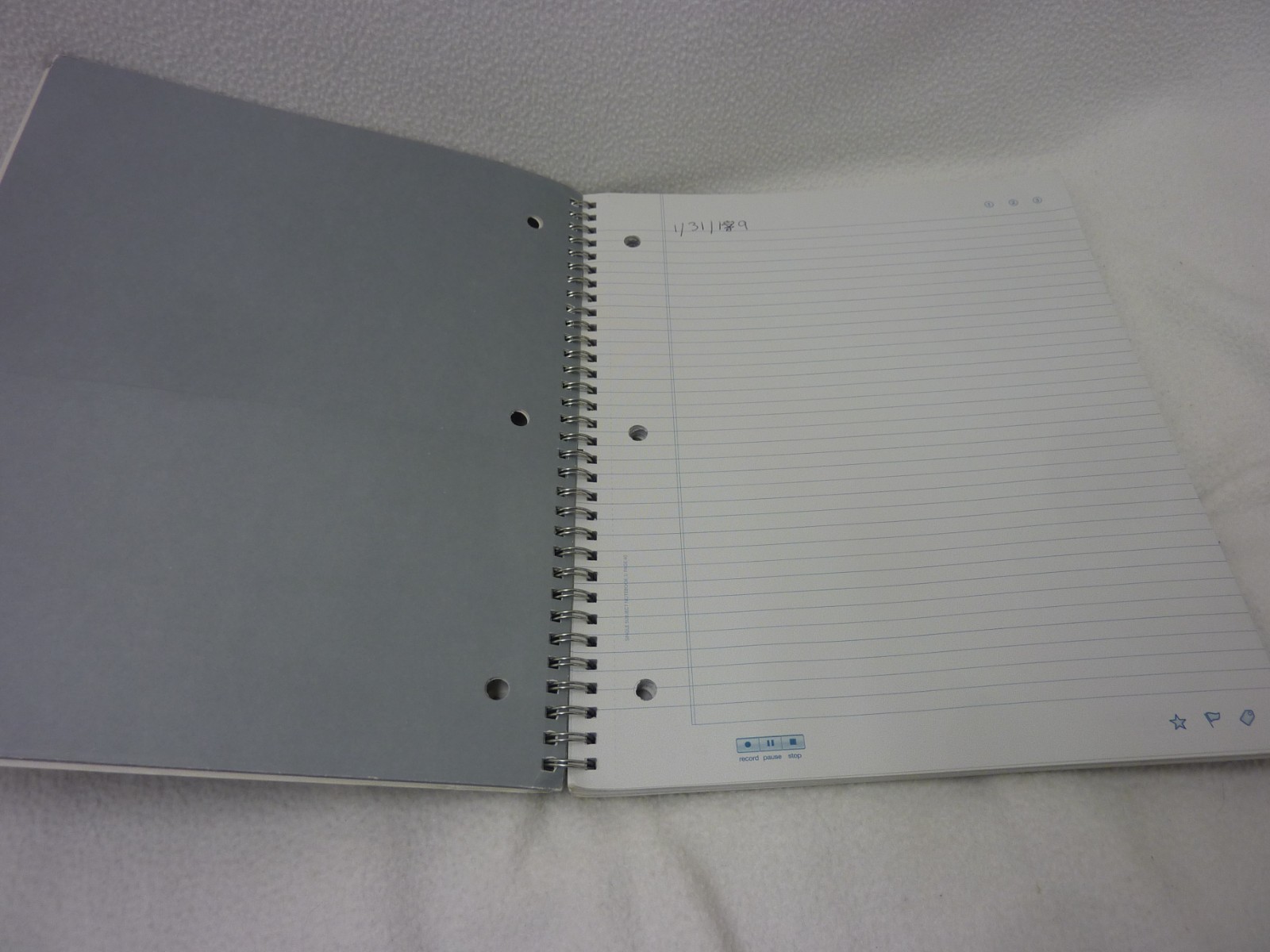 FOUR LIVESCRIBE NOTEBOOKS - COMPLETE PLUS ONE PARTIAL LIVESCRIBE NOTEBOOK