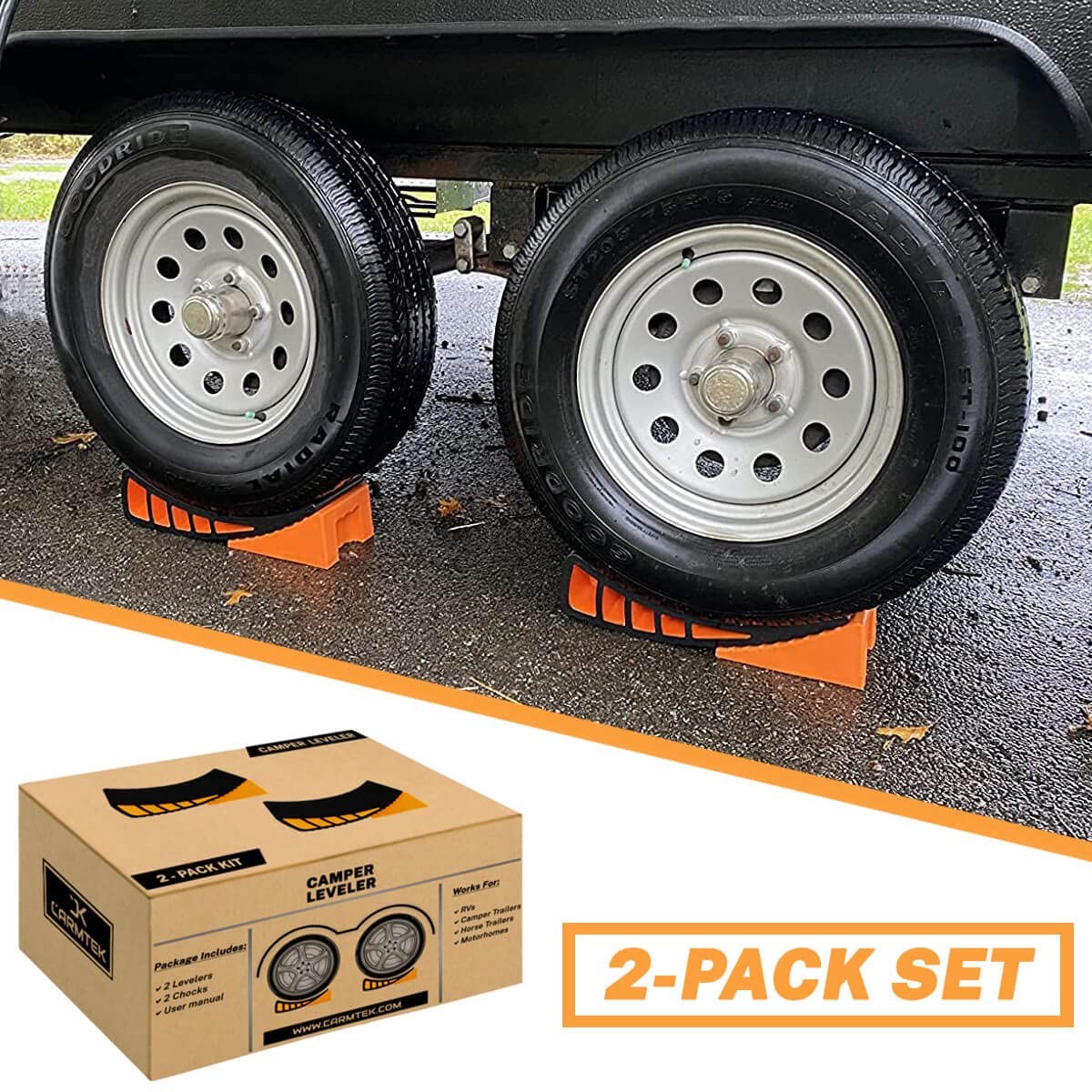CARMTEK RV Leveler 2 Pack Curved