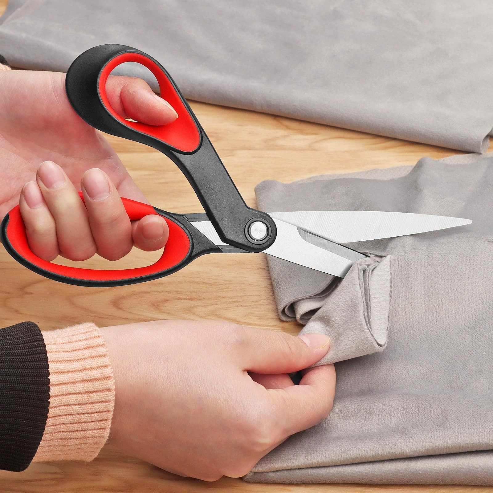 Asdirne True Left Handed Sewing Scissors, Heavy Duty Multi-Purpose Tailor Sci...