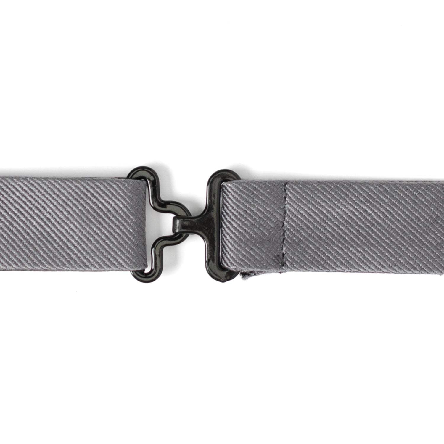 Gray Silk Bow Pre-Tie