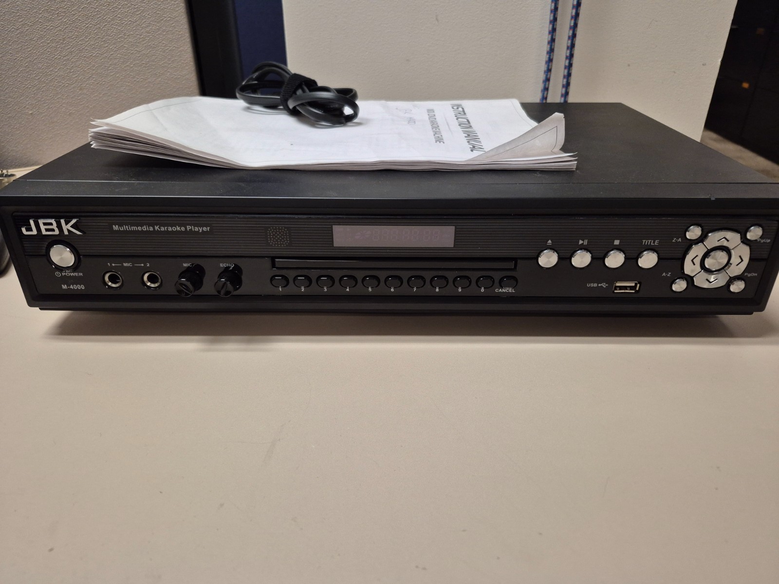 JBK M-4000 Multimedia Karaoke Machine Player SD USB