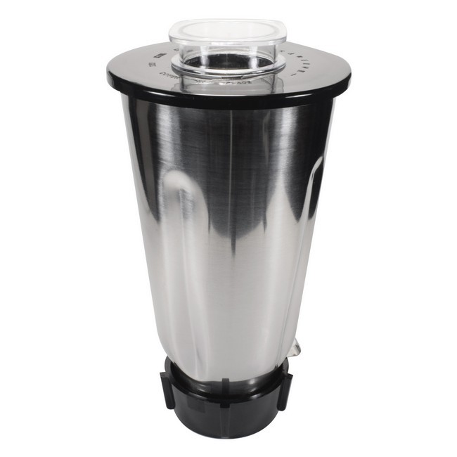 Univen Stainless Steel Blender Jar with Lid and Bottom cap fits Oster & Osterize