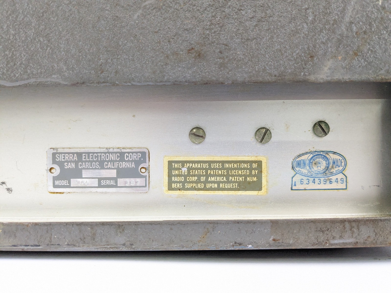 Sierra Carrier Frequency Voltmeter Model 104