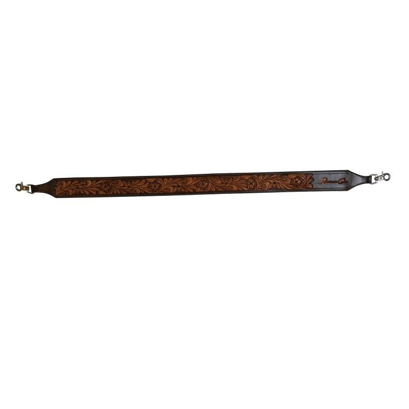 Professionals Choice Rope Can Strap Tooled Prairie Flower 3PRCS-2