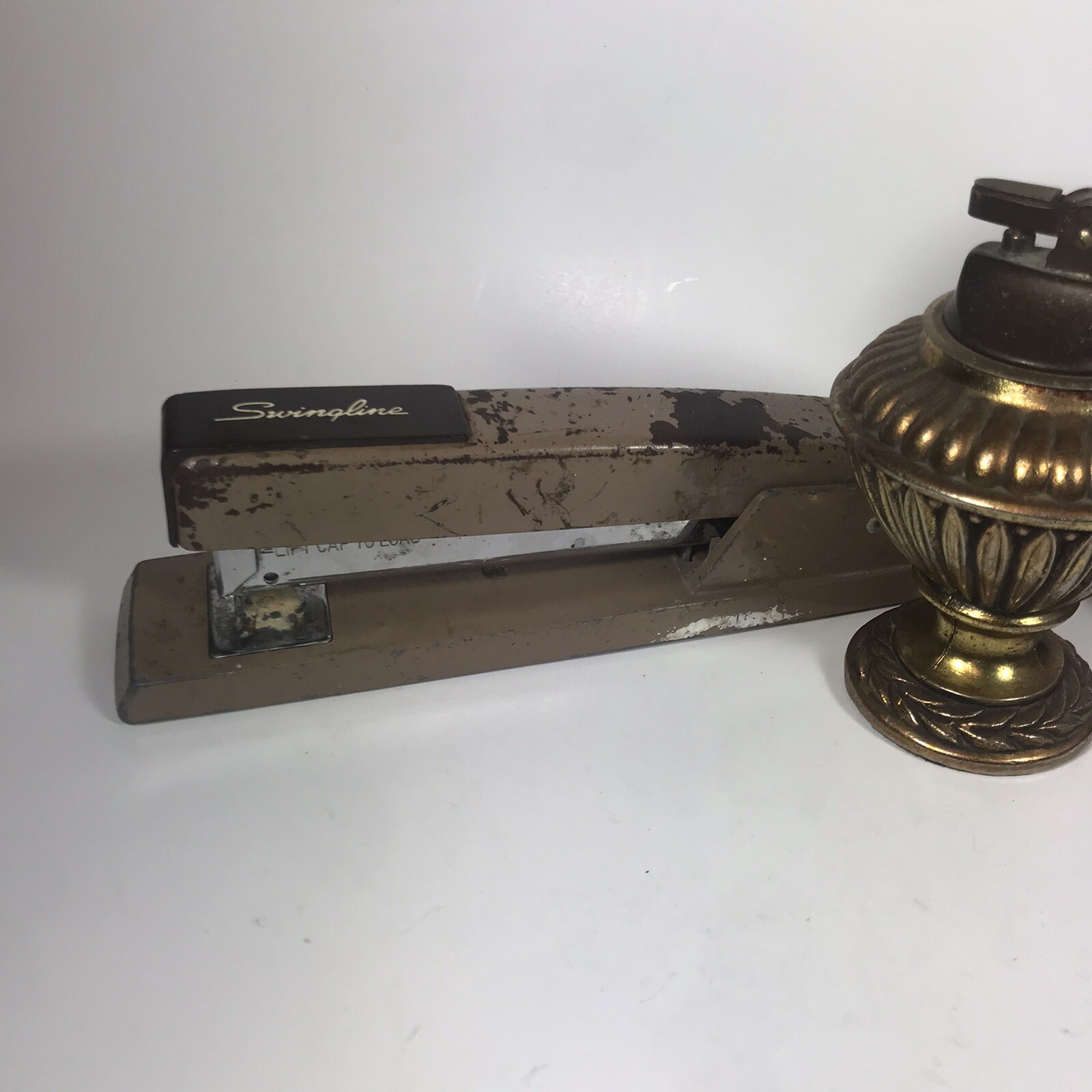 Vintage Desk Lighter Stapler Pencil Sharper Swingline Apsco