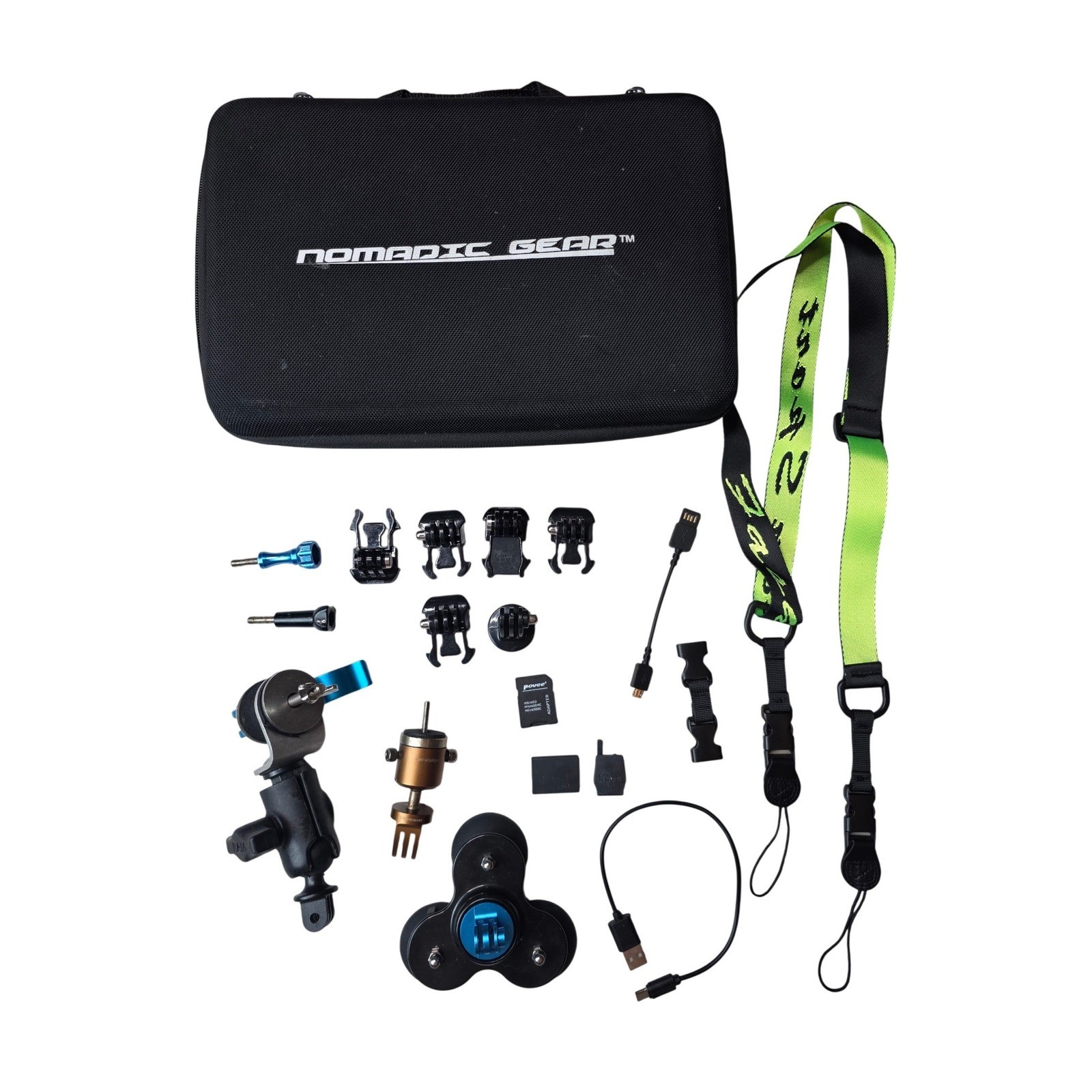 Nomadic Gear Action Camera Accessory Case RAM Mounts NFlightCam Suction Mount W3