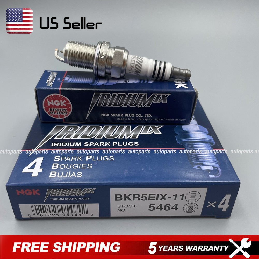 4PCS NGK Iridium IX Spark Plugs For Toyota Mitsubishi Mazda BKR5EIX-11 5464