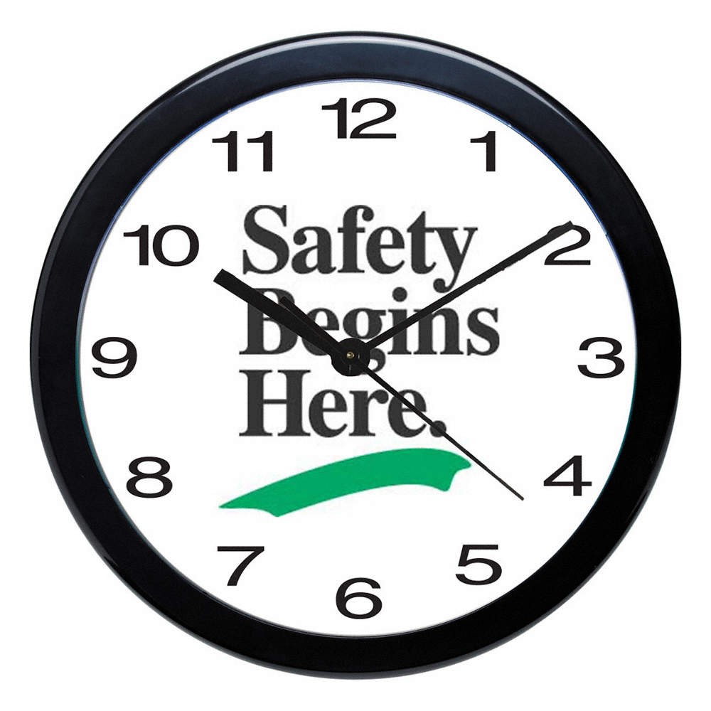 GRAINGER APPROVED 9724 Analog Clock,Polystyrene,12" Diameter 785R50
