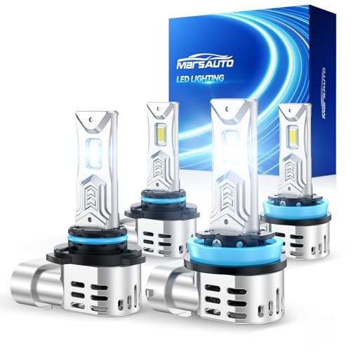 M4 HB3 H11/H8/H9/H16 Bulbs Combo Fog Lights, 120,000LM 1200% Brighter 9005+H11