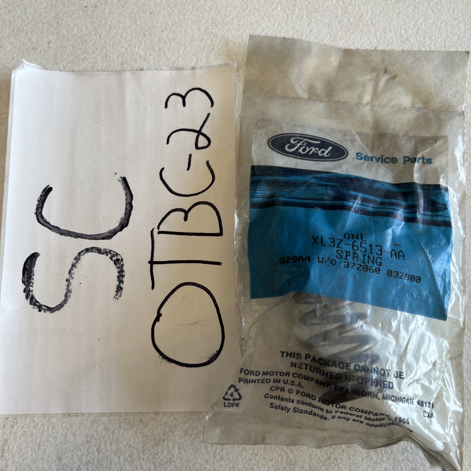 Genuine Ford Spring Valve, OE, EL3Z-6513-A