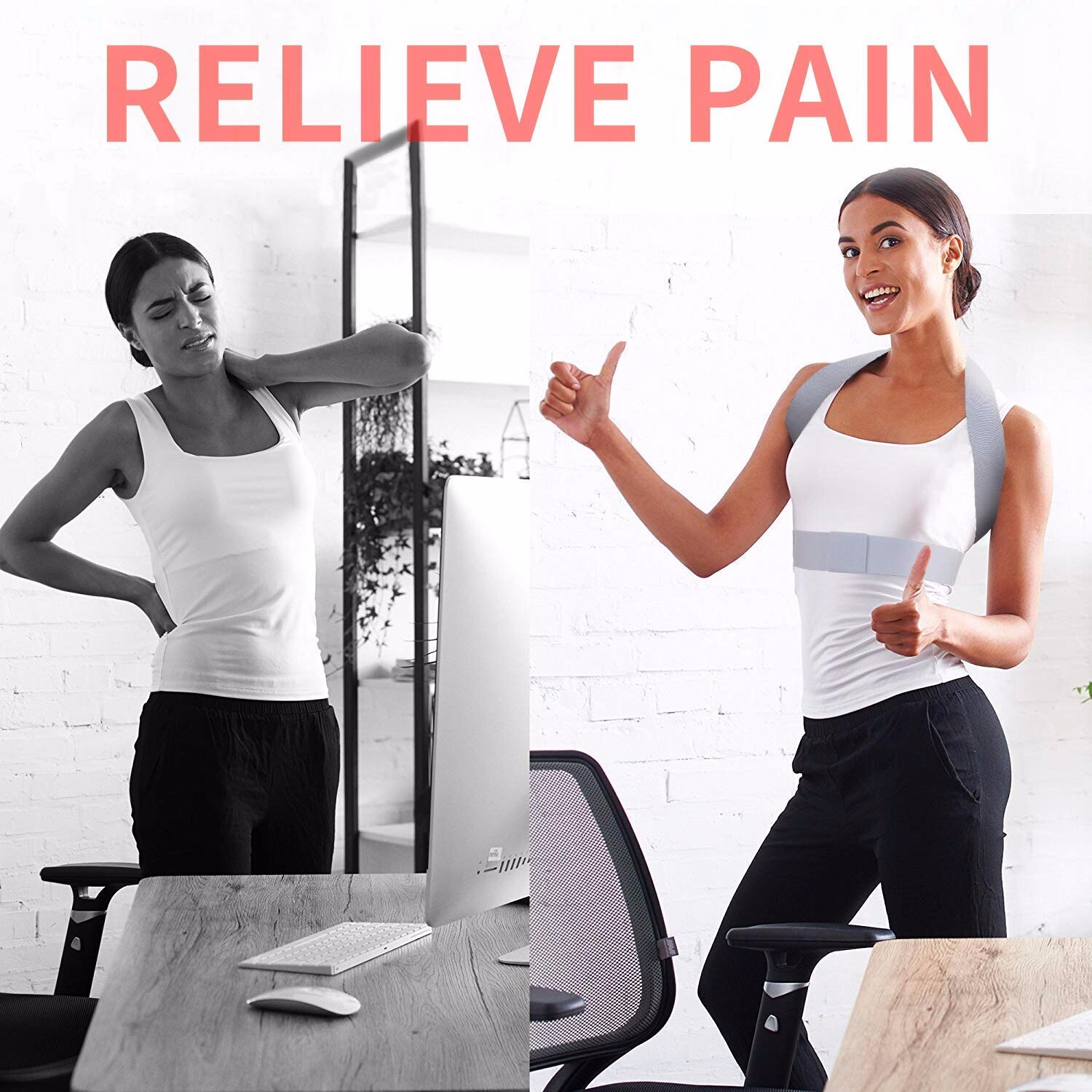 New-- Anoopsyche Posture Corrector Adjustable Upper Posture Brace for Support