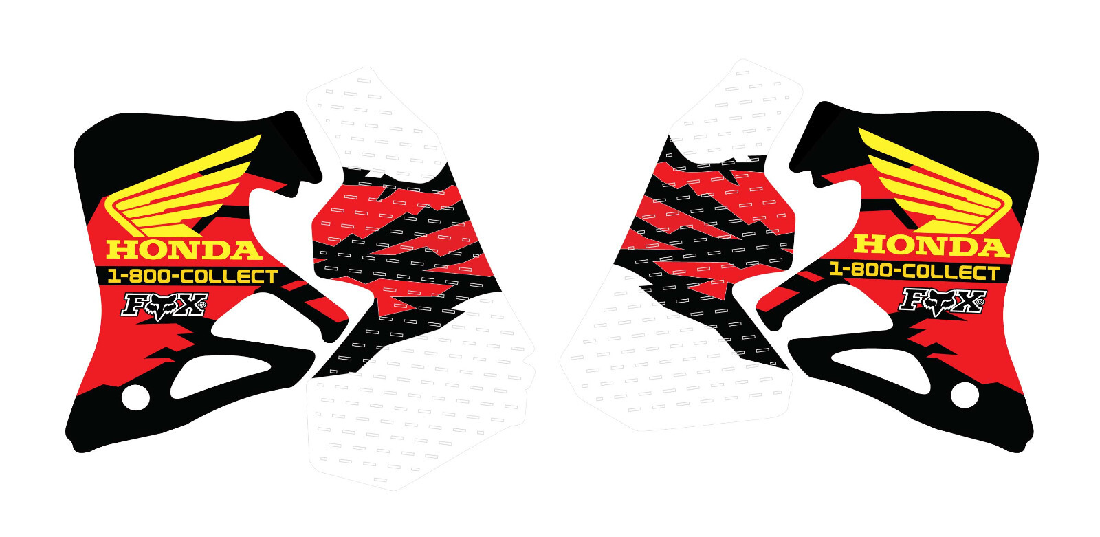 HONDA SHROUD & TANK GRAPHICS  CR125 CR250 1995 1996 1997  1 8000 COLLECT DECALS