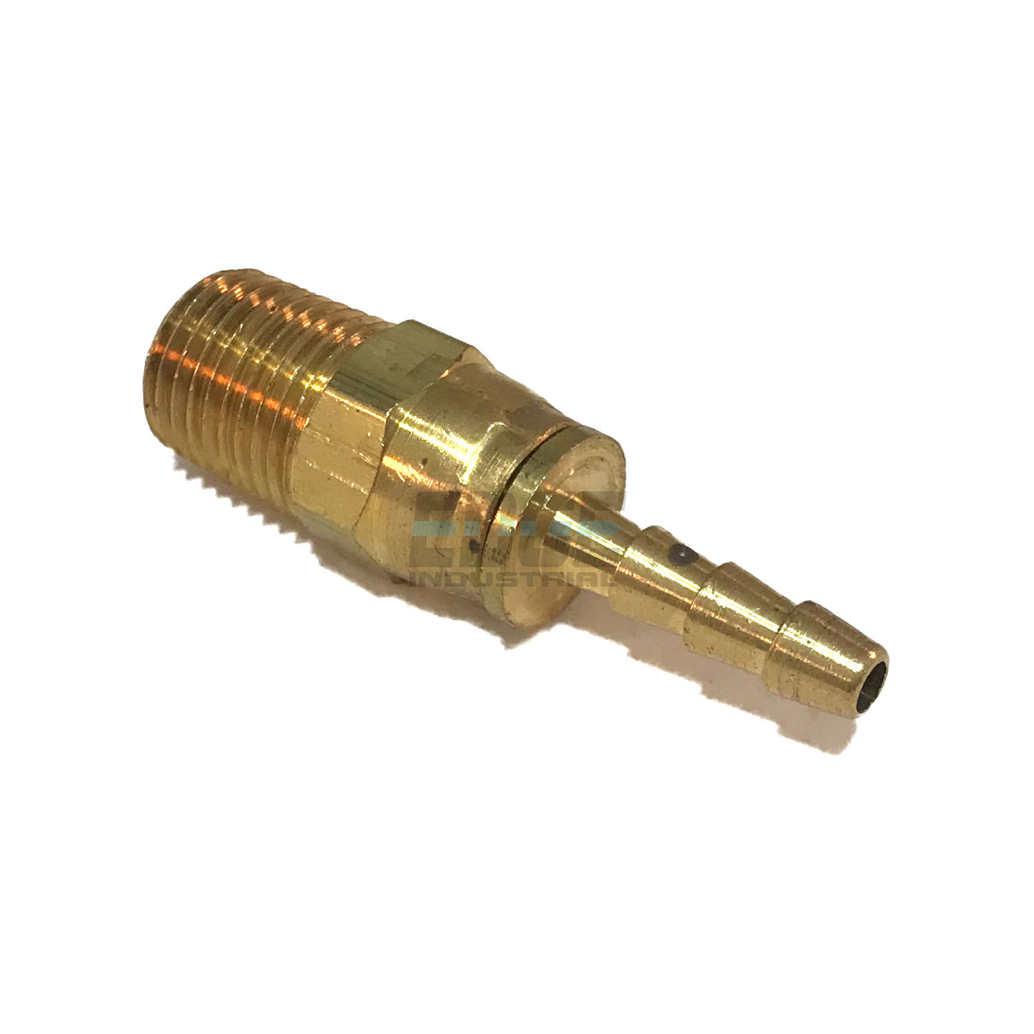 3/16 SWIVEL HOSE BARB X 1/4  MALE NPT Brass Pipe Fitting NPT Gas Fuel Water Air