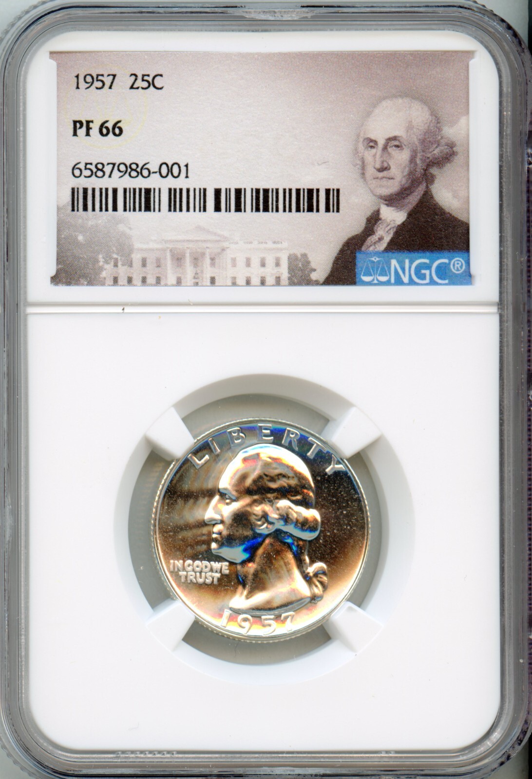 NGC - Washington Quarter - 25c - 1957 - PF-66