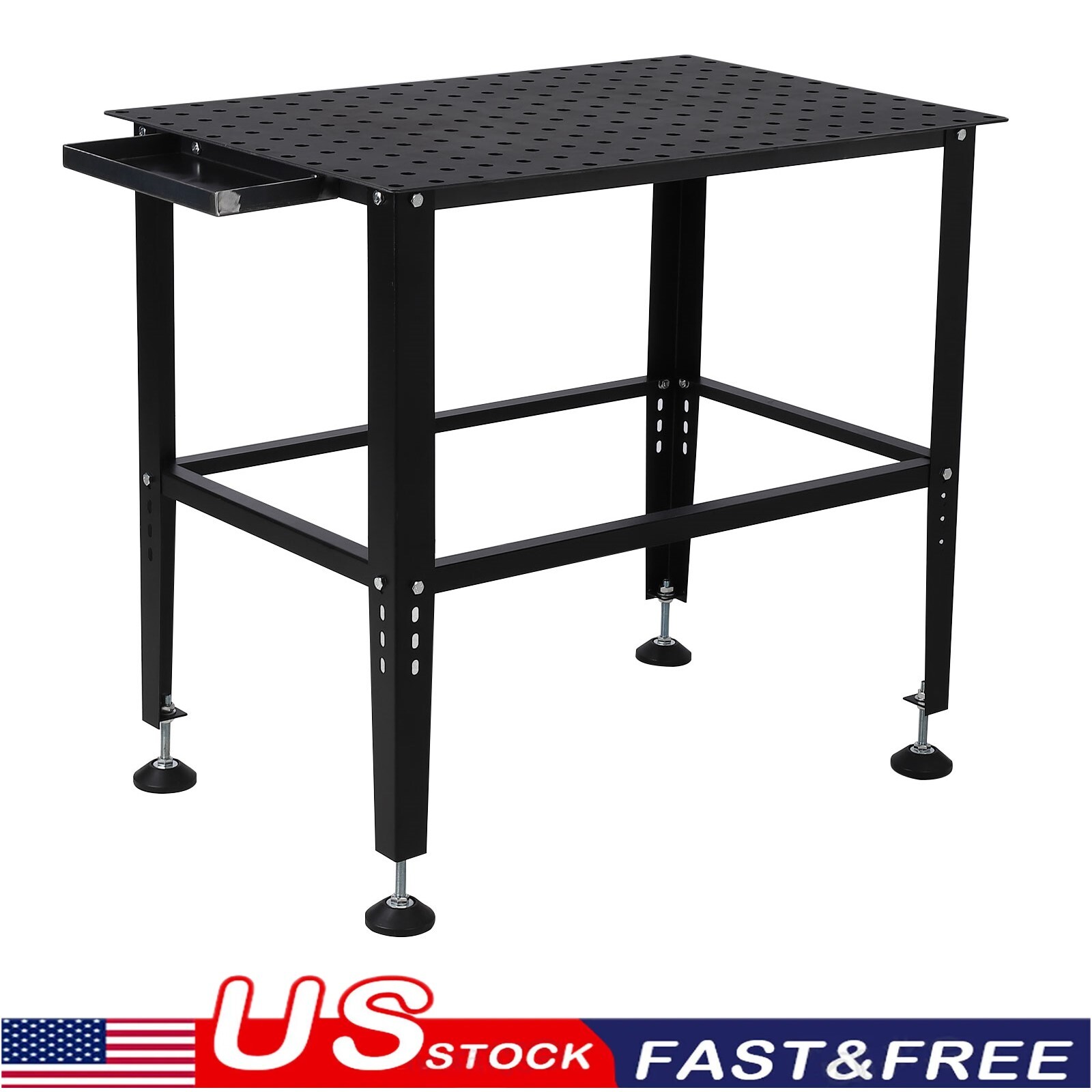 36"×24" 1200lb / 1500lb Load Welding Sawing Table Carbon Steel Workbench