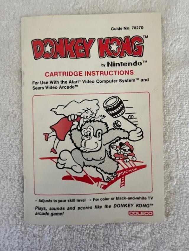 Vintage 1981 Dnkey Kong by Nintendo Guide #78270 NICE!