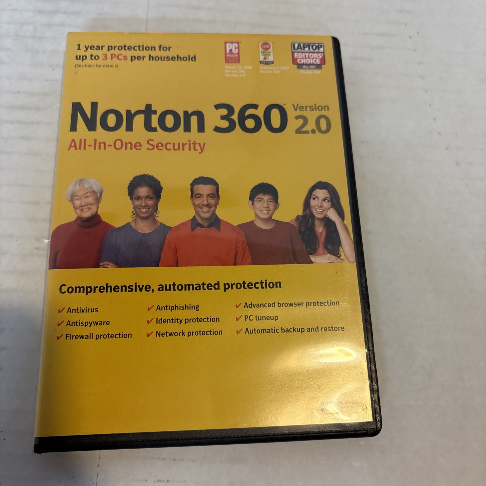 Norton 360 All in One Security 2007 Windows XP Windows Vista New Sealed