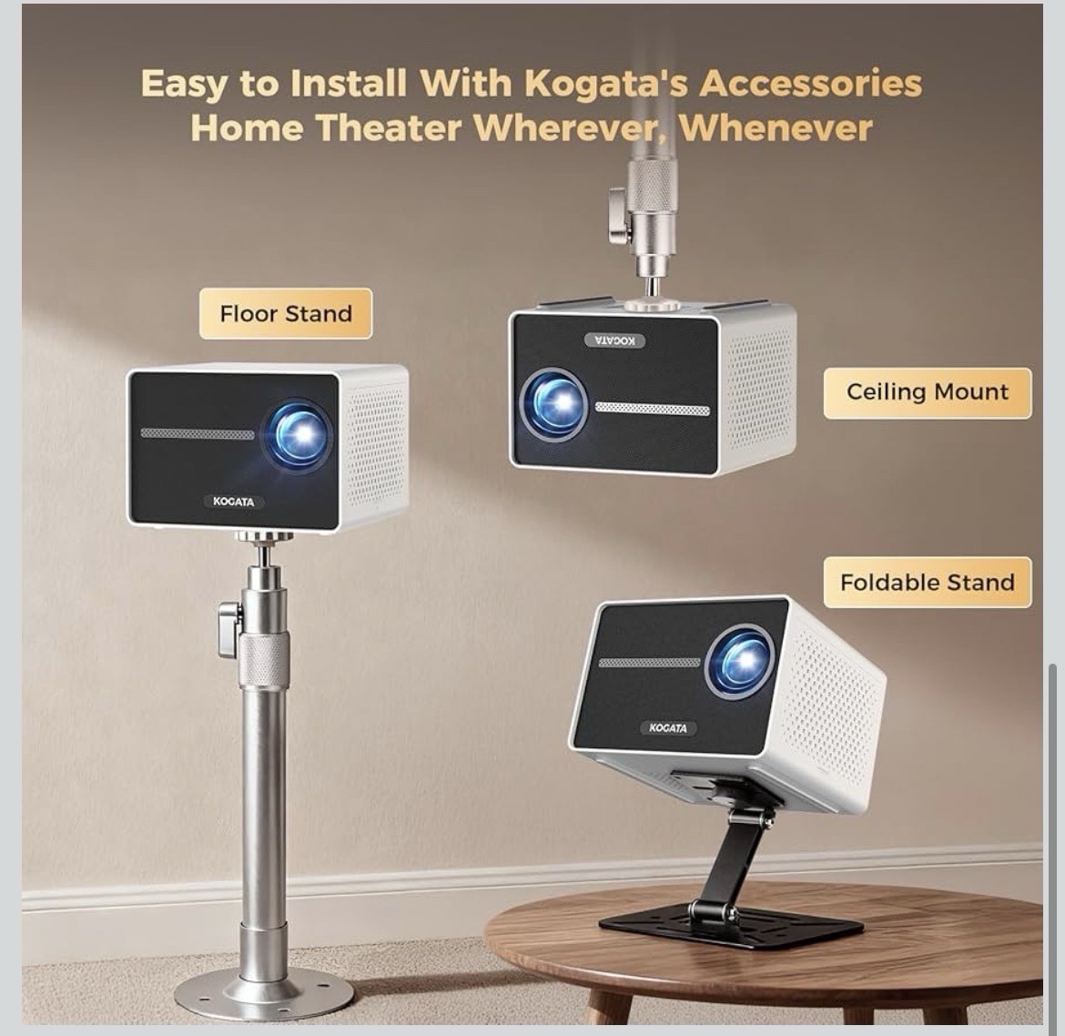 Kogata YG291 Netflix Licensed Smart Projector