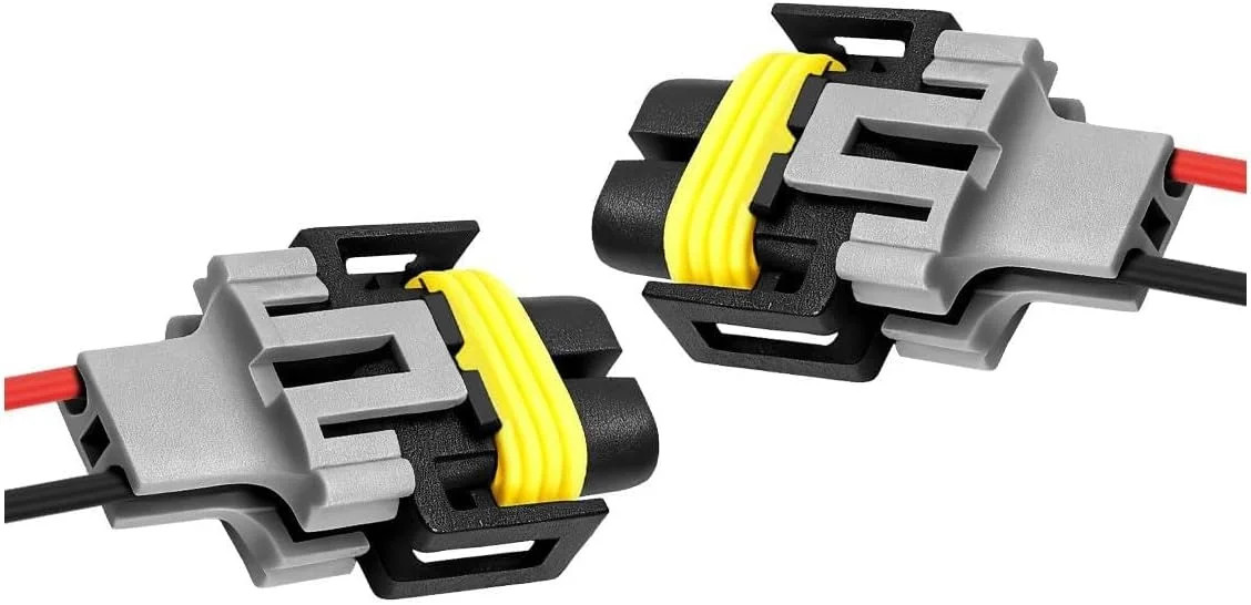 Fog Light Wiring Harness, H8 H9 H11 Female Pigtail Adapter Connector Socket, 12V