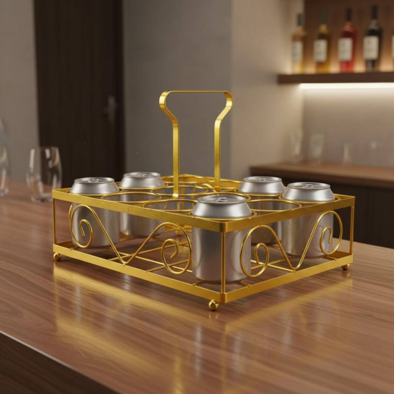 Foldable Beer Rack Portable Beer Display Rack Sturdy for KTV Lounge