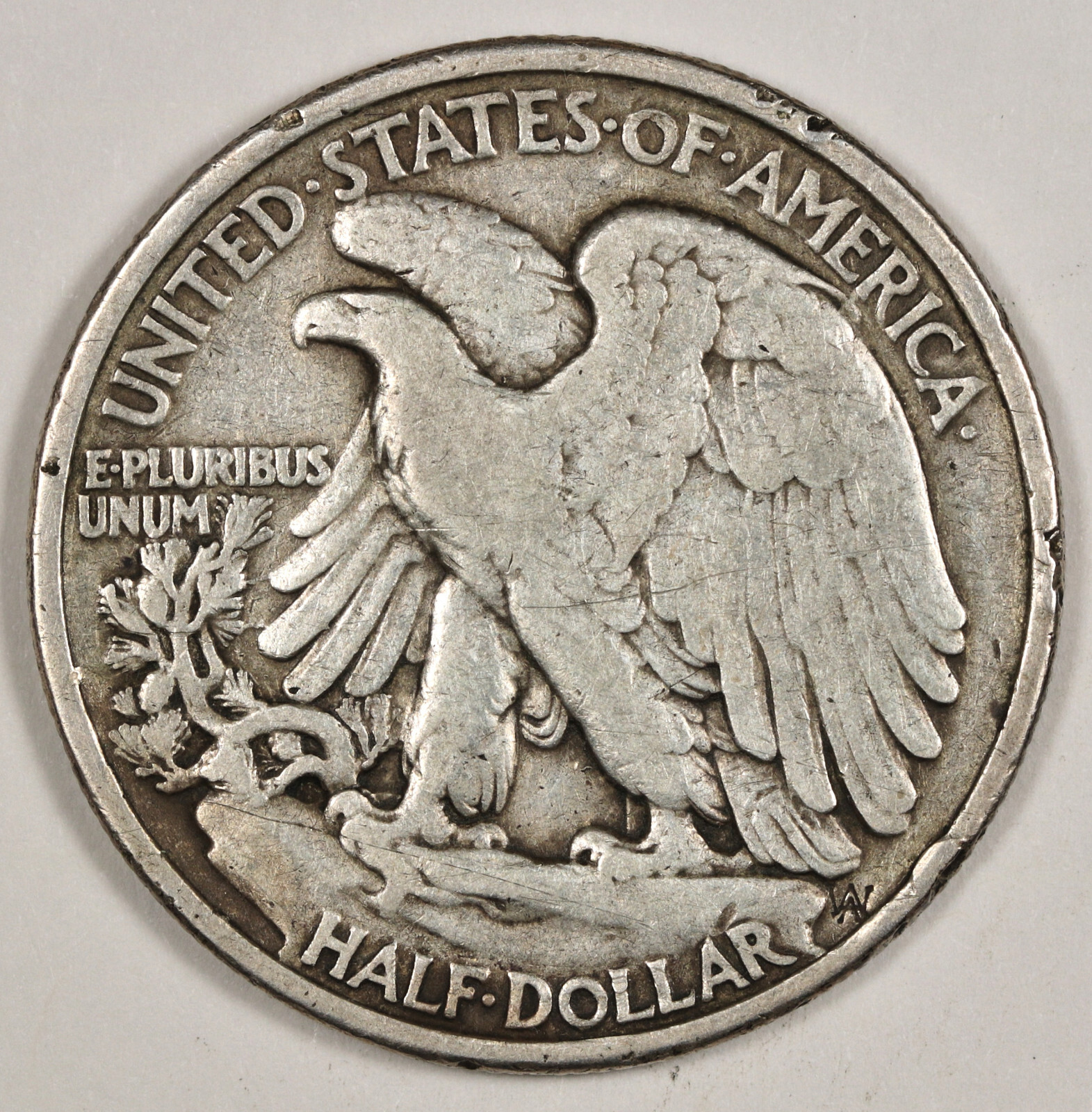 1918 Walking Liberty Half. VF. 189075