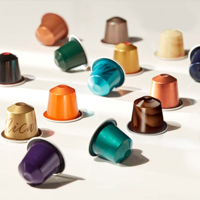 LOT of 100 EMPTY NESPRESSO ORIGINAL PODS VARIETY CLEAN  CAPAULES