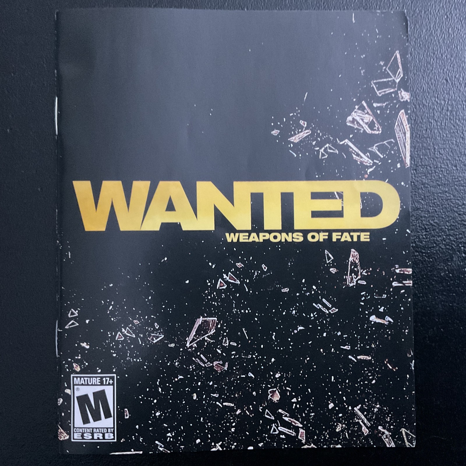 Wanted Weapons of Fate PS3 PlayStation 3 Instruction Manual Only