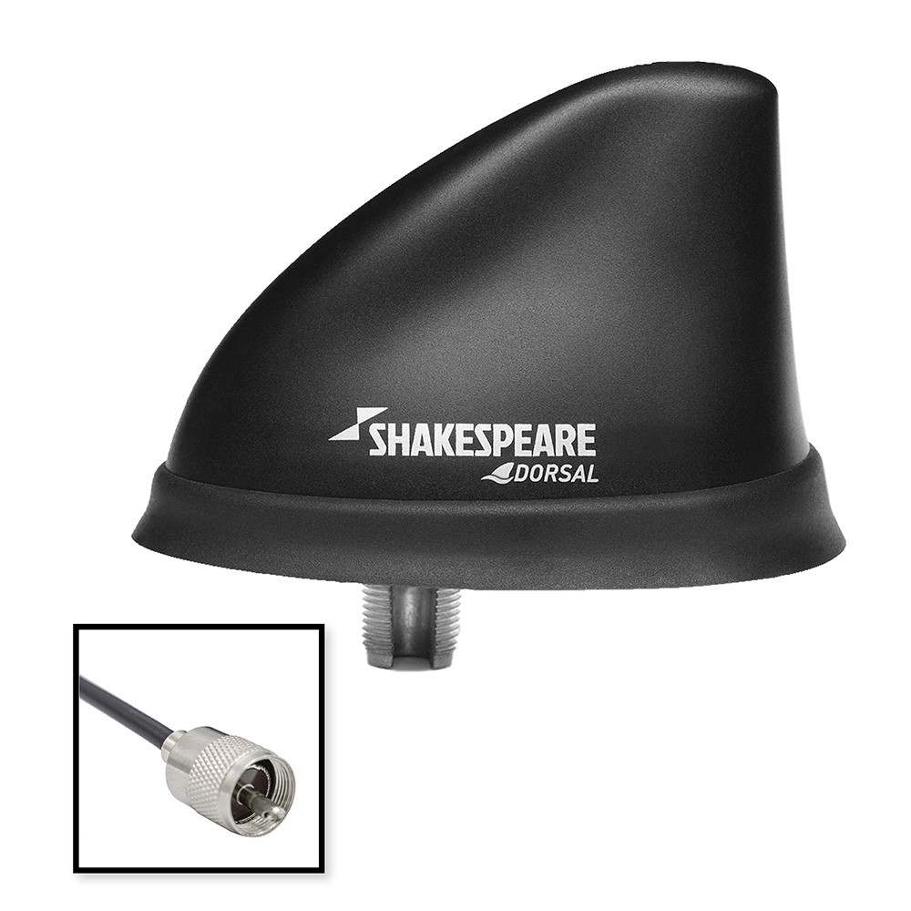 Shakespeare Dorsal Antenna Black Low Profile 26' RGB Cable w/PL-259 5912-DS-V...