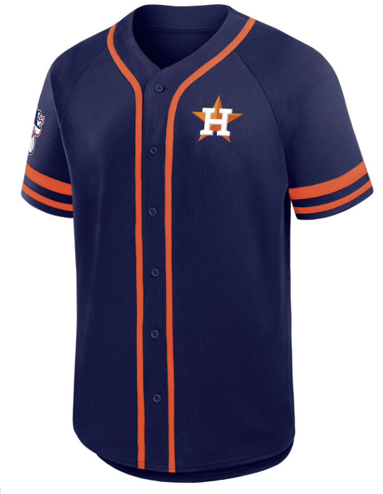 Houston Astros MLB Button Down Jersey – Brand New with Tags