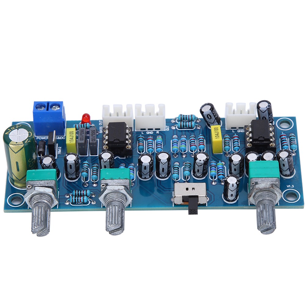 Preamp Board 2.1 Channel Subwoofer Pre-Amp Low Pass Filter Amplifier Circuit
