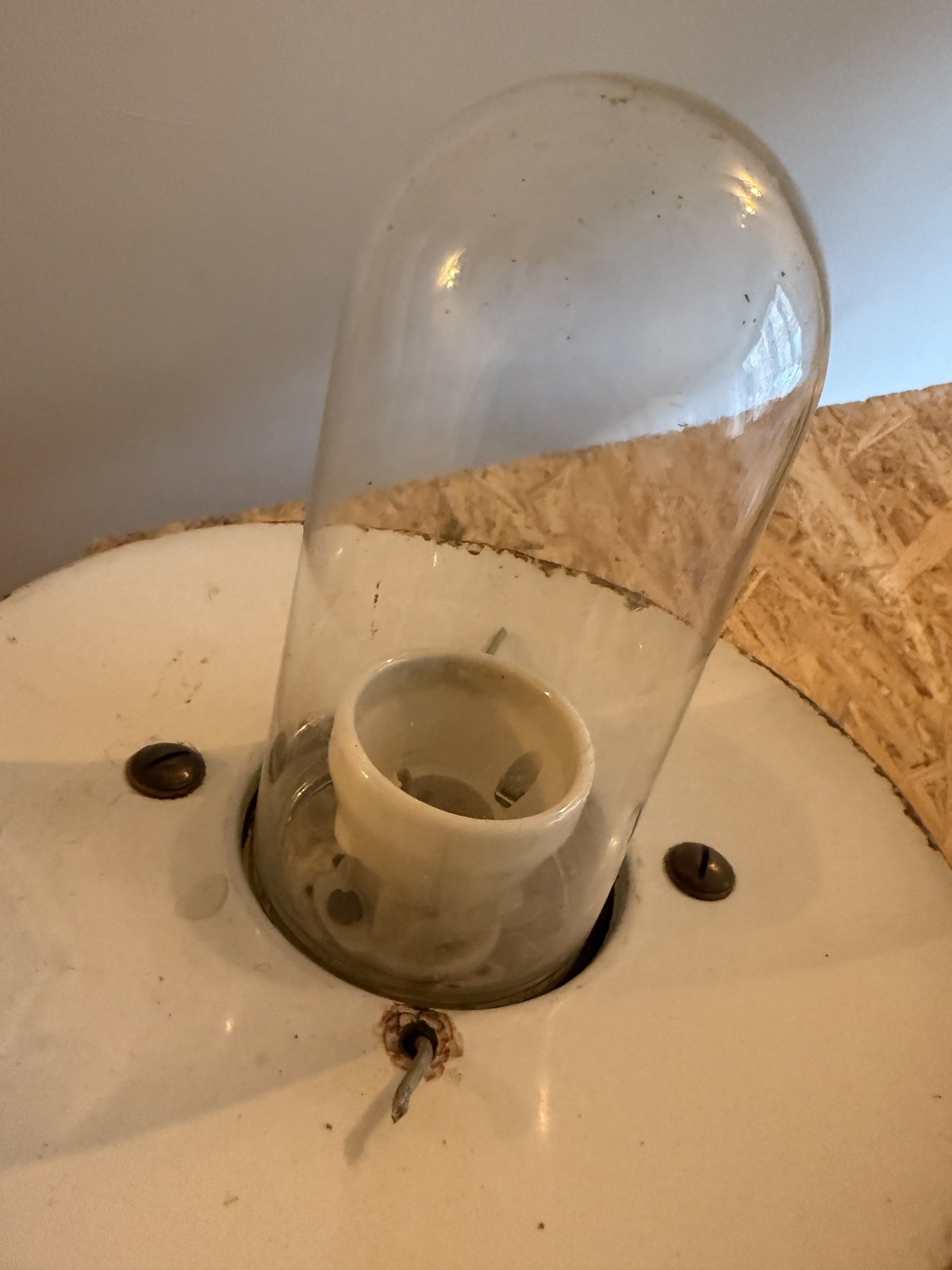 Vintage Industrial Simplex small hanging light pendant RF57