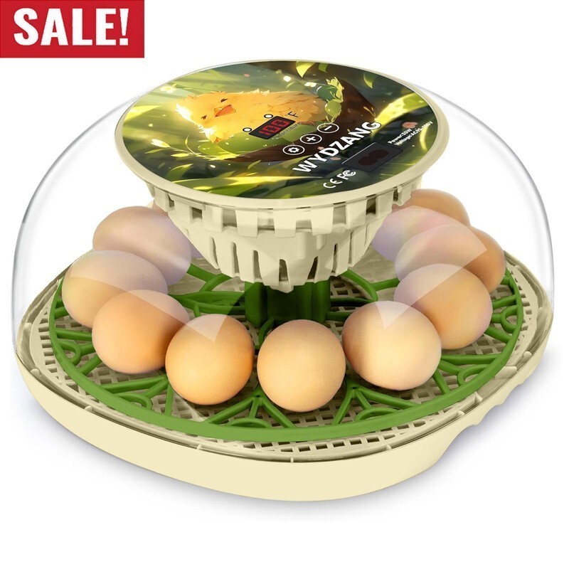 Smart Chicken Incubators for Hatching Eggs W/ Automatic Turner Small Poultry New