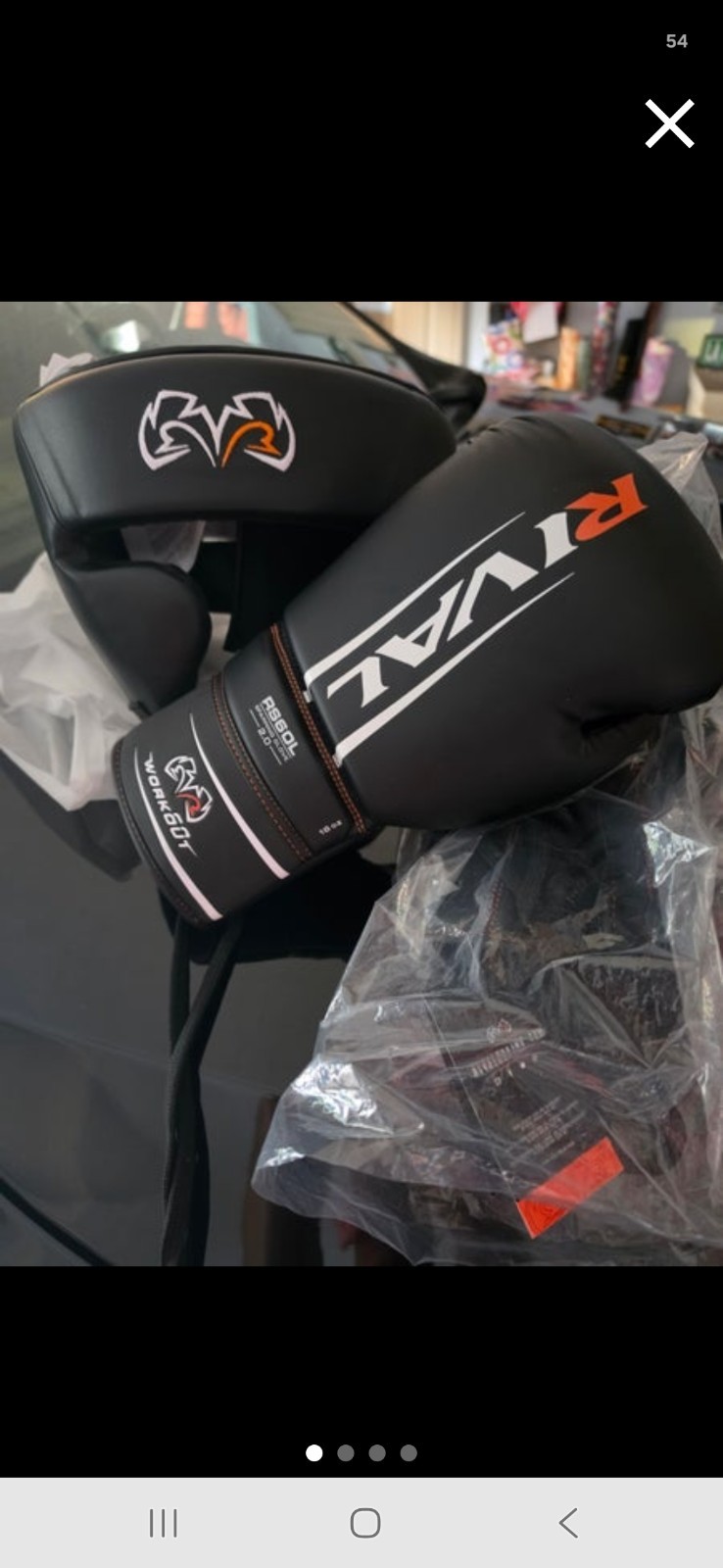 Rival RH601 Training Boxing Headgear Adult Unisex with set of sparring gloves.