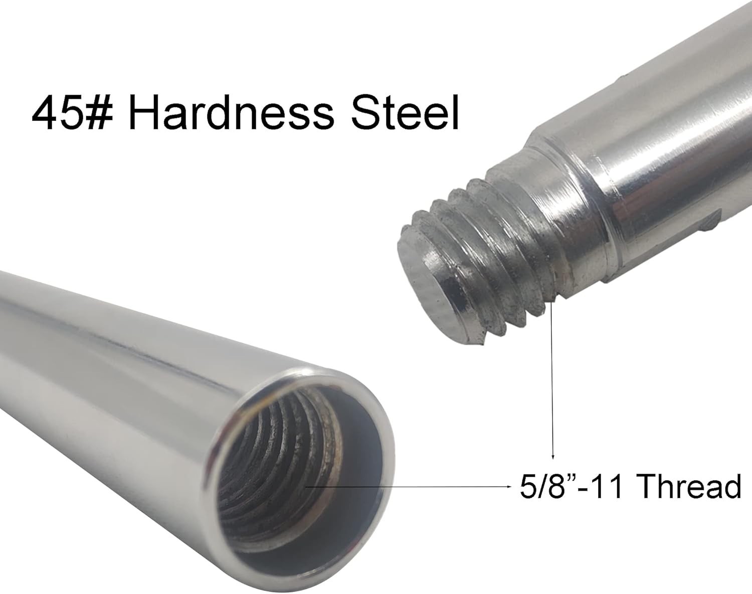 Versatile 5/8"-11 Grinder Extension Rods Set - 3" 4" & 5.5" Sizes for Precision