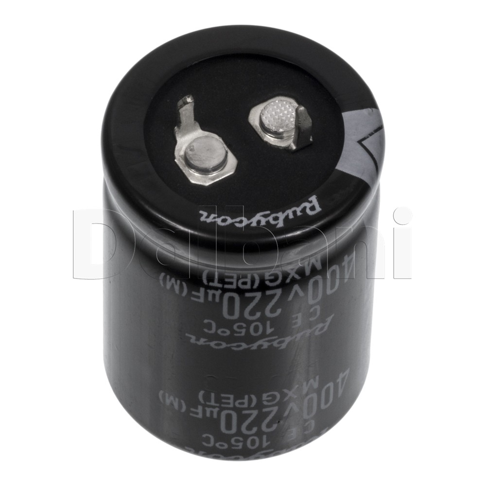 400V 220uF 105C 25x35mm Original Rubycon Snap In Electrolytic Capacitor