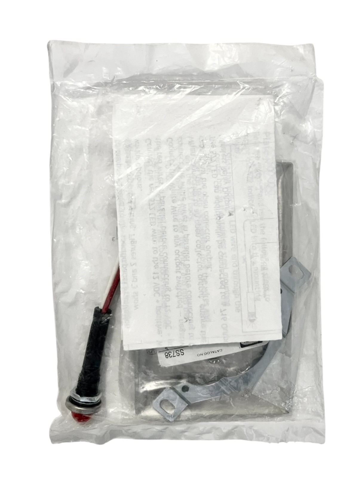 DMP 572 Remote Indicator Light with Wall Plate Red 12V