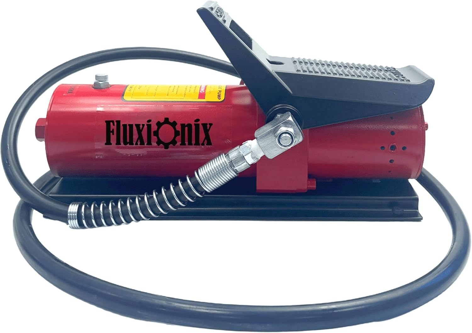 Red Air Hydraulic Pump10000 PSI 1.7LReservoir Foot Pump  Air Line Lubricator
