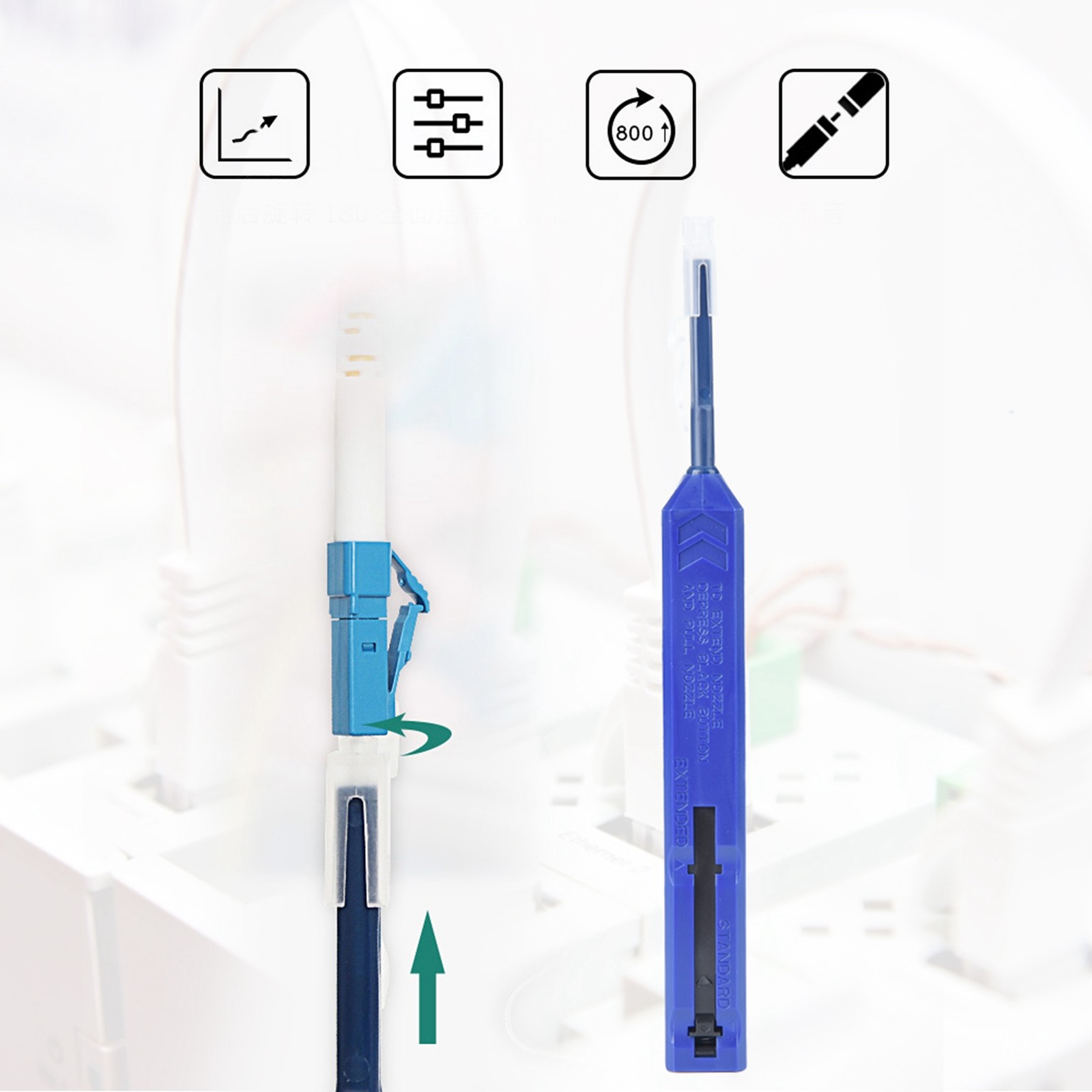 Universal Fiber Optic Cleaning Pen Durable Corrosion-resistant Tool For AJQO