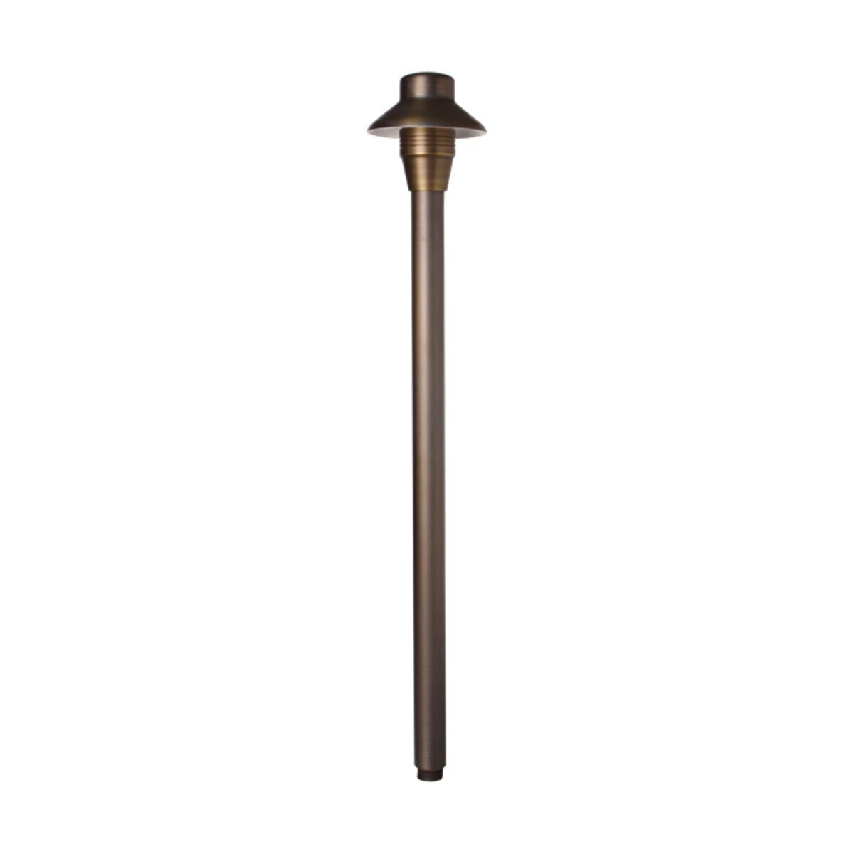 Unique Lancer 4" Path Light 18" Brass Weathered No Lamp