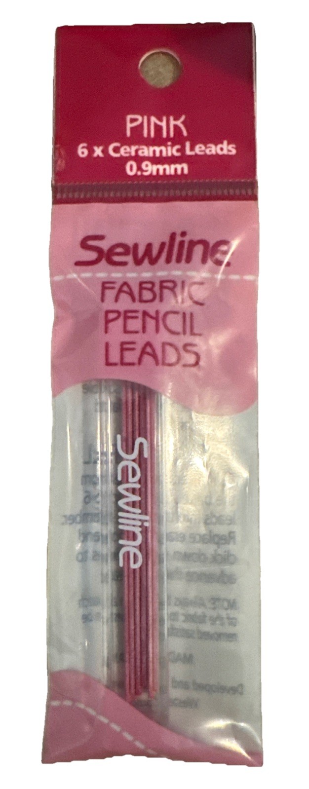 Sewline Erasable Pencil Refills Pack of 6 Pink for Sewing Patchwork Quilt, Bx28