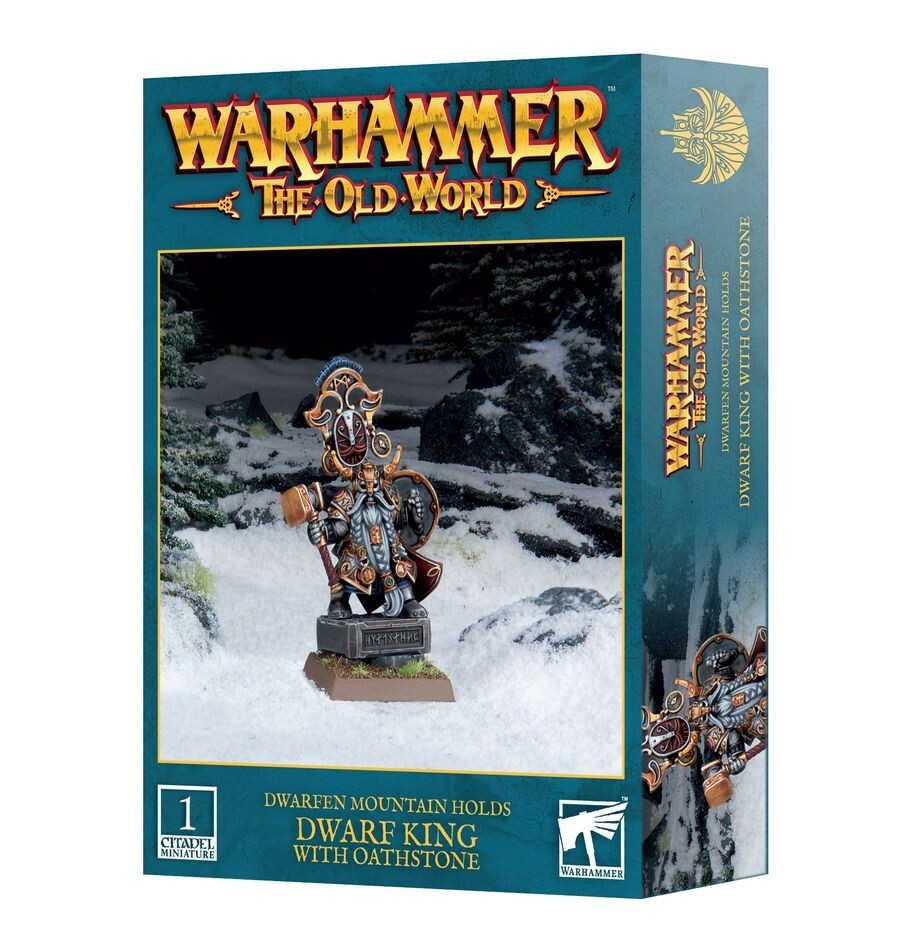 Dwarfen Mountain Holds: Dwarf King with Oathstone - Brand New, Factory Sealed
