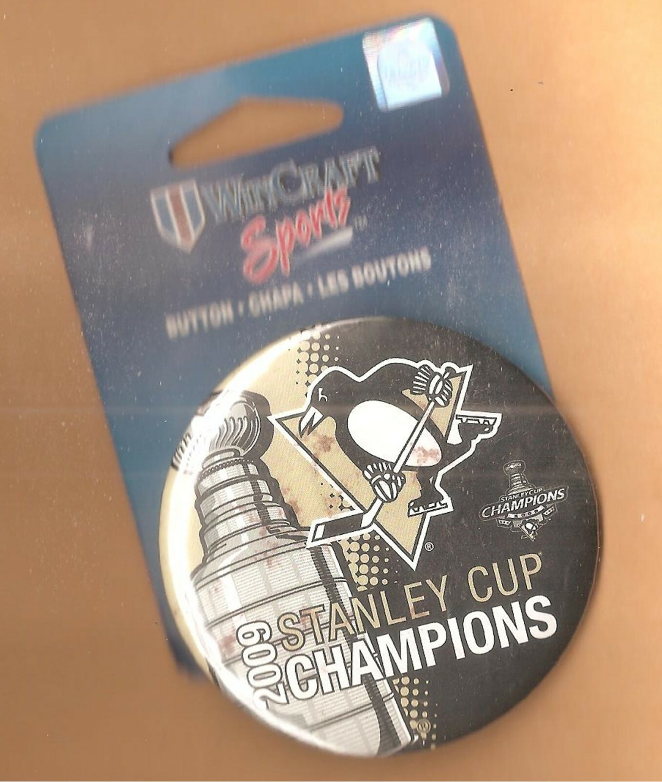 PITTSBURGH PENGUINS 2009 STANLEY CUP CHAMPS BUTTON