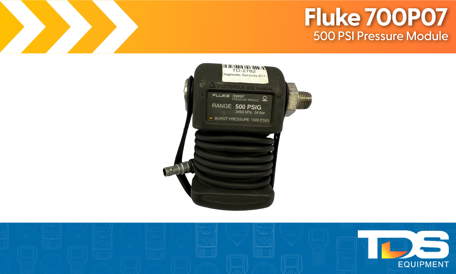 [USED] Fluke 700P07 500PSI Pressure Module + Calibration