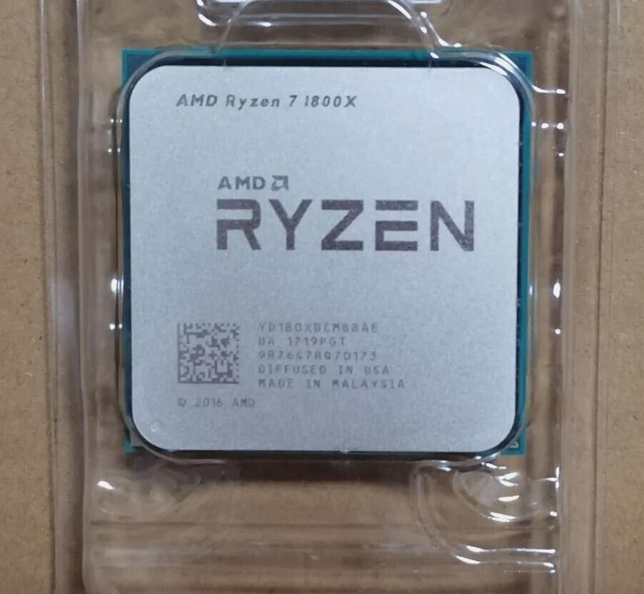 AMD Ryzen 7 1800X 3.6GHz, 4.0GHz 8-Core AM4 Socket CPU Processor