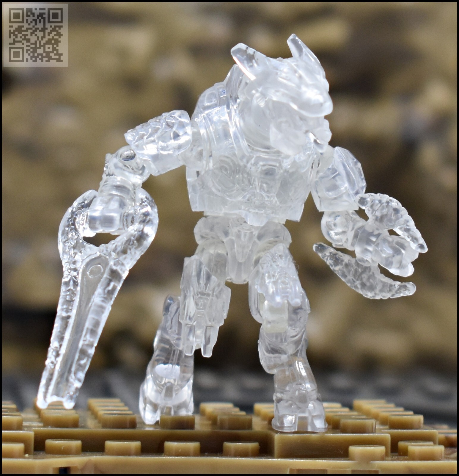HALO MEGA CONSTRUX ACTIVE CAMO BANISHED BLADEMASTER JEGA 'RDOMNAI MINI FIGURE