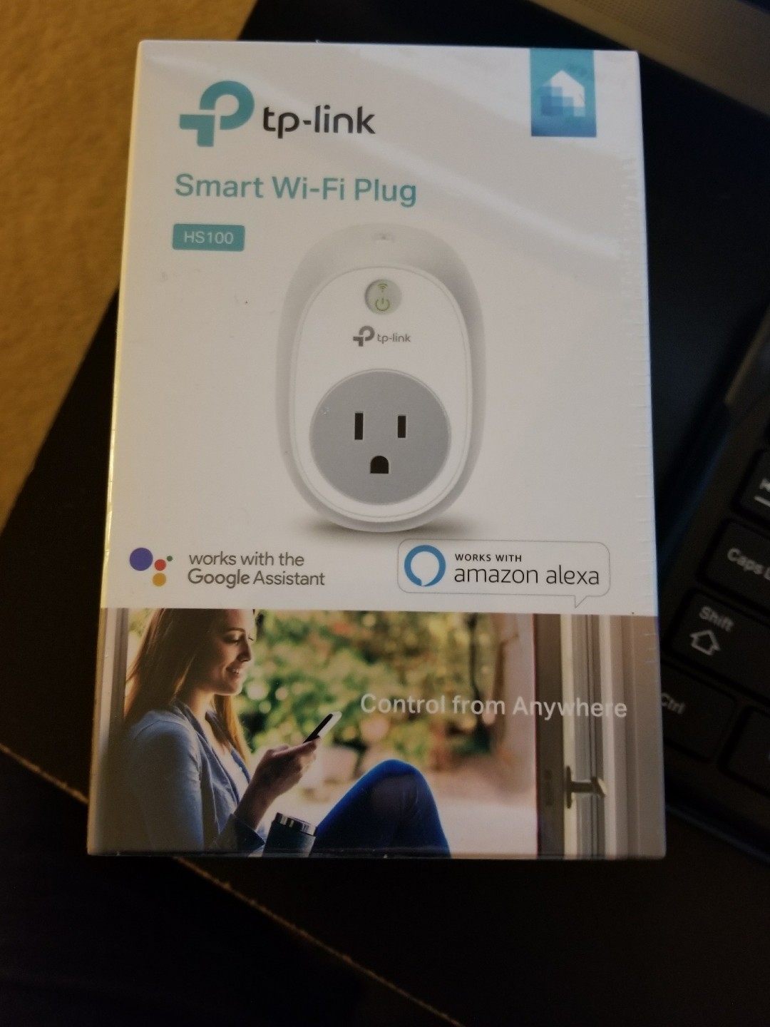 TP-Link Smart Plug HS-100, No Hub needed Wi-Fi, Works w Alexa Google