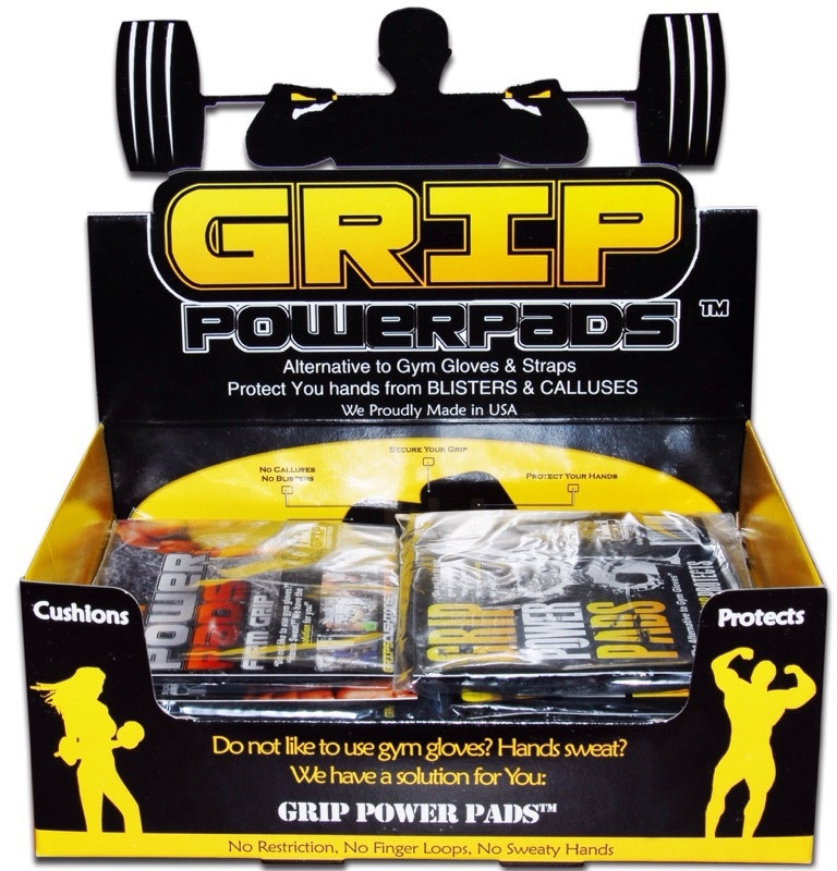 Grip Power Pads® PRO Lifting Grips – Gym Workout Gloves – Weightlifting Grip Pad