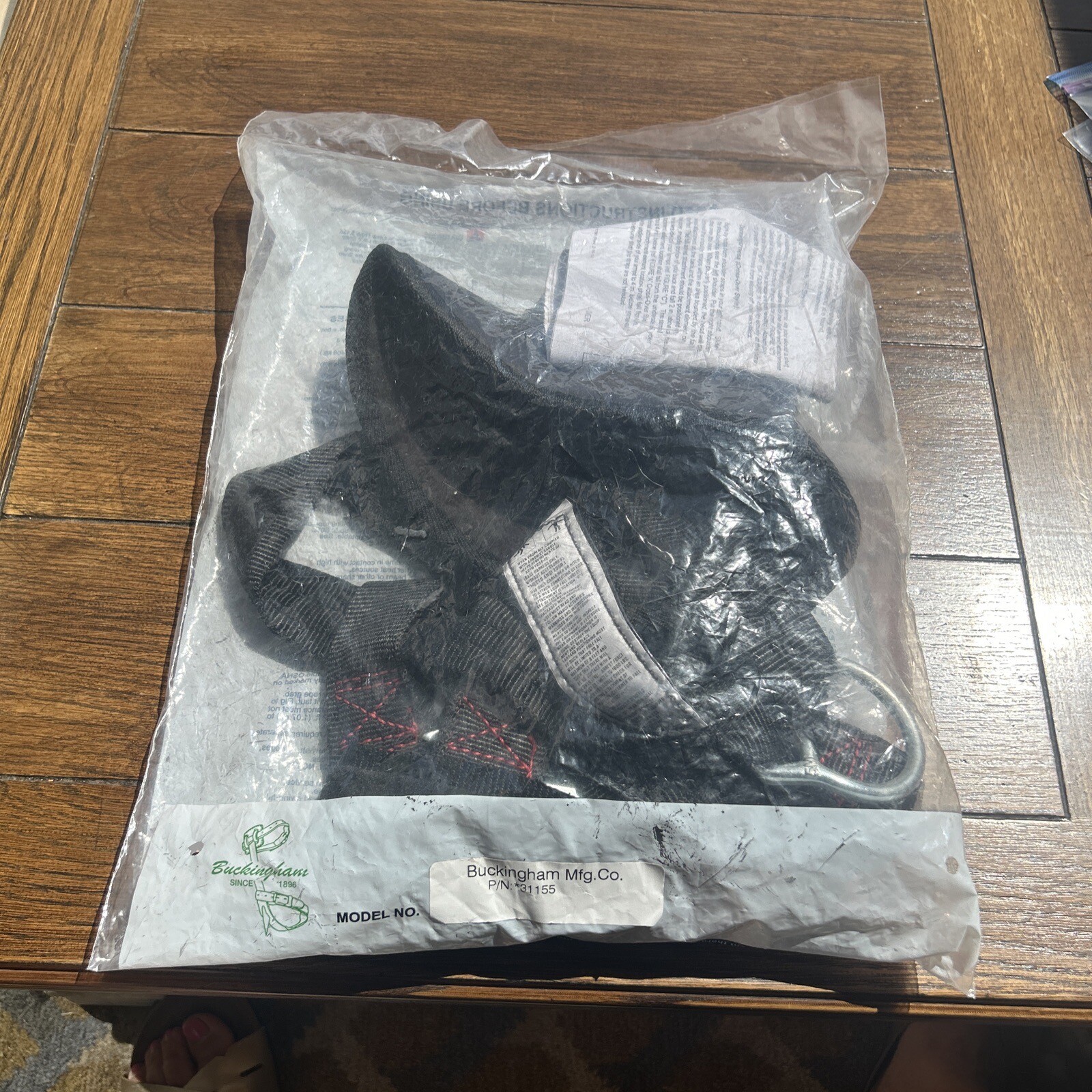 Buckingham Mfg Co  Fullbody Harness Black NEW  Model Number P/U *31155