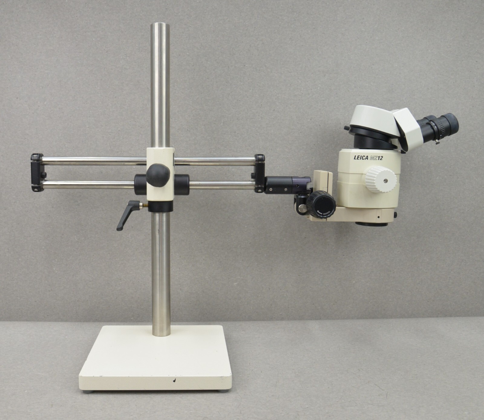 Leica MZ12 Binocular Stereo Zoom Microscope on Diagnostic Instruments Boom Stand
